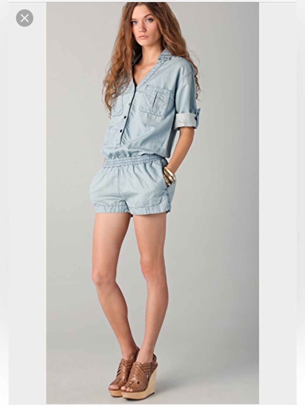 AG All in One Denim Romper